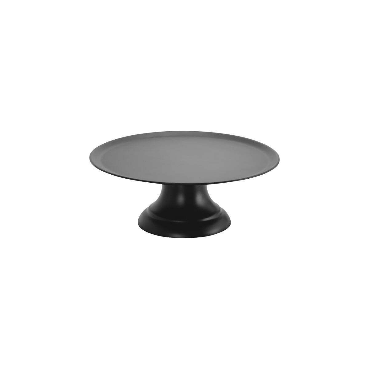 Chef Inox Cake Plate W/Stand Polycarbonate 297mm Black