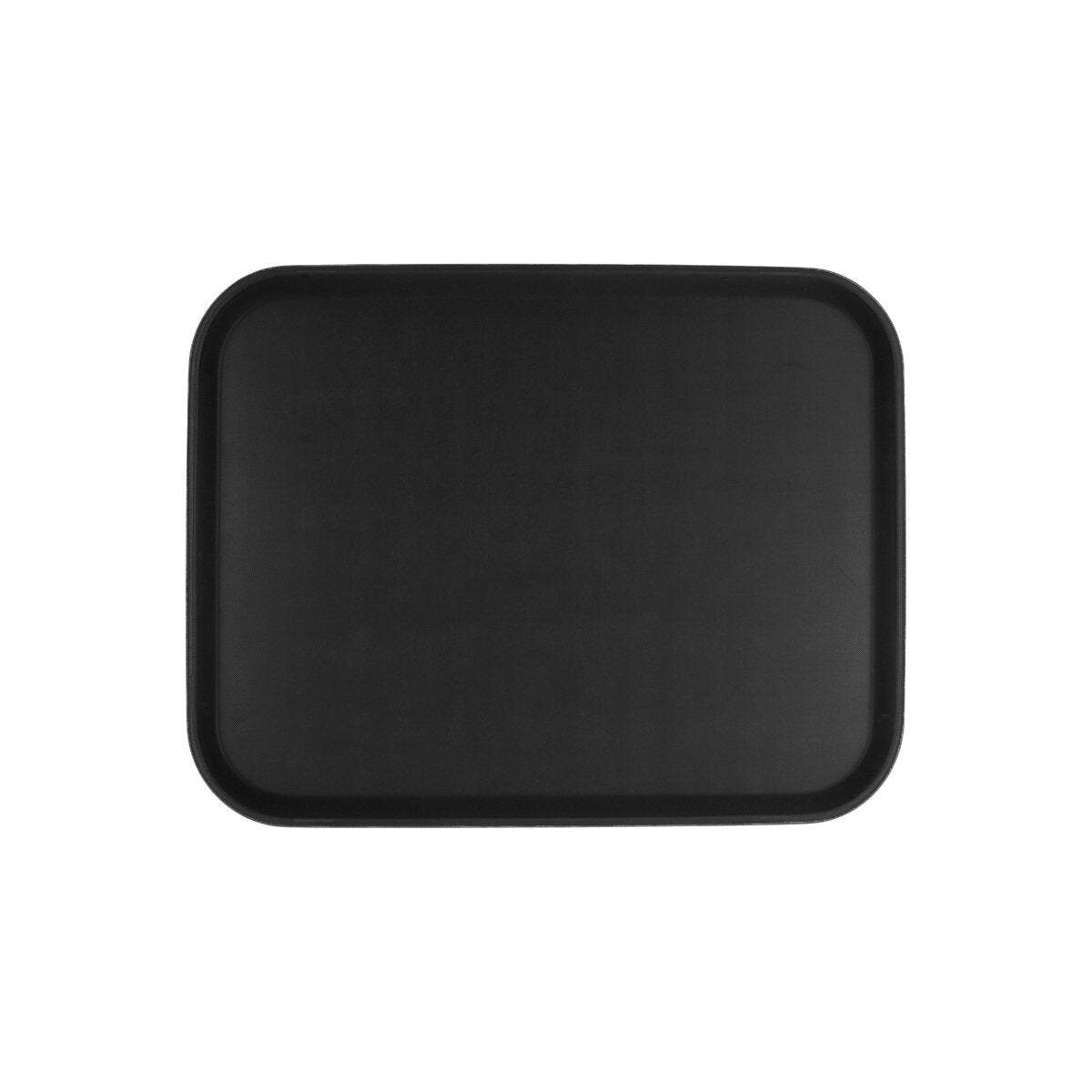 Chef Inox Rect Tray Non Slip Plastic 350x450mm Black