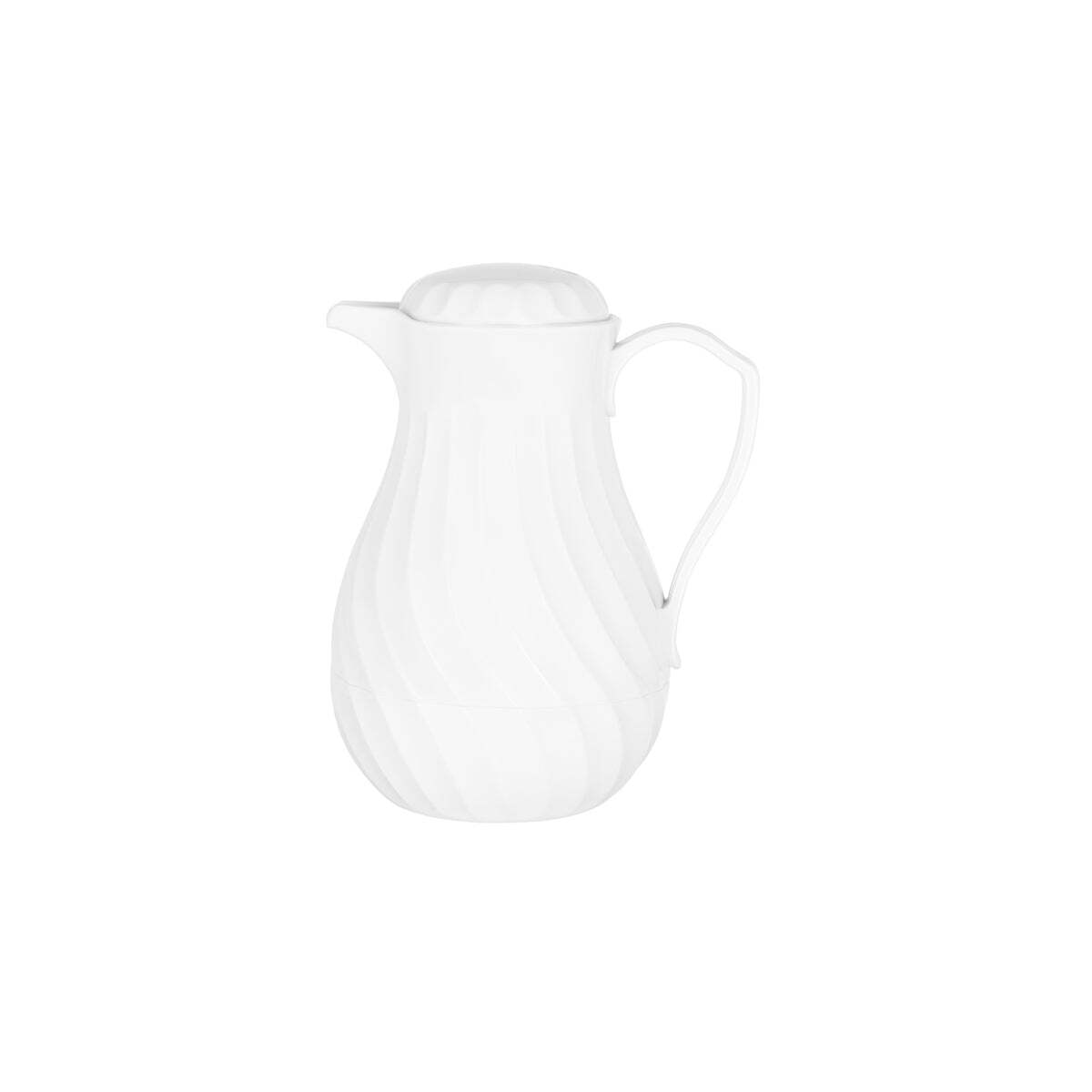 Insulated Jug-1.2Lt White "Connoisserve"