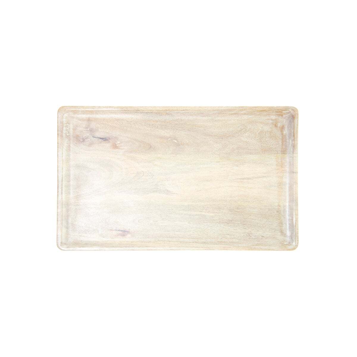 Chef Inox Rect Serving Board Mangowood 400x200x15mm White