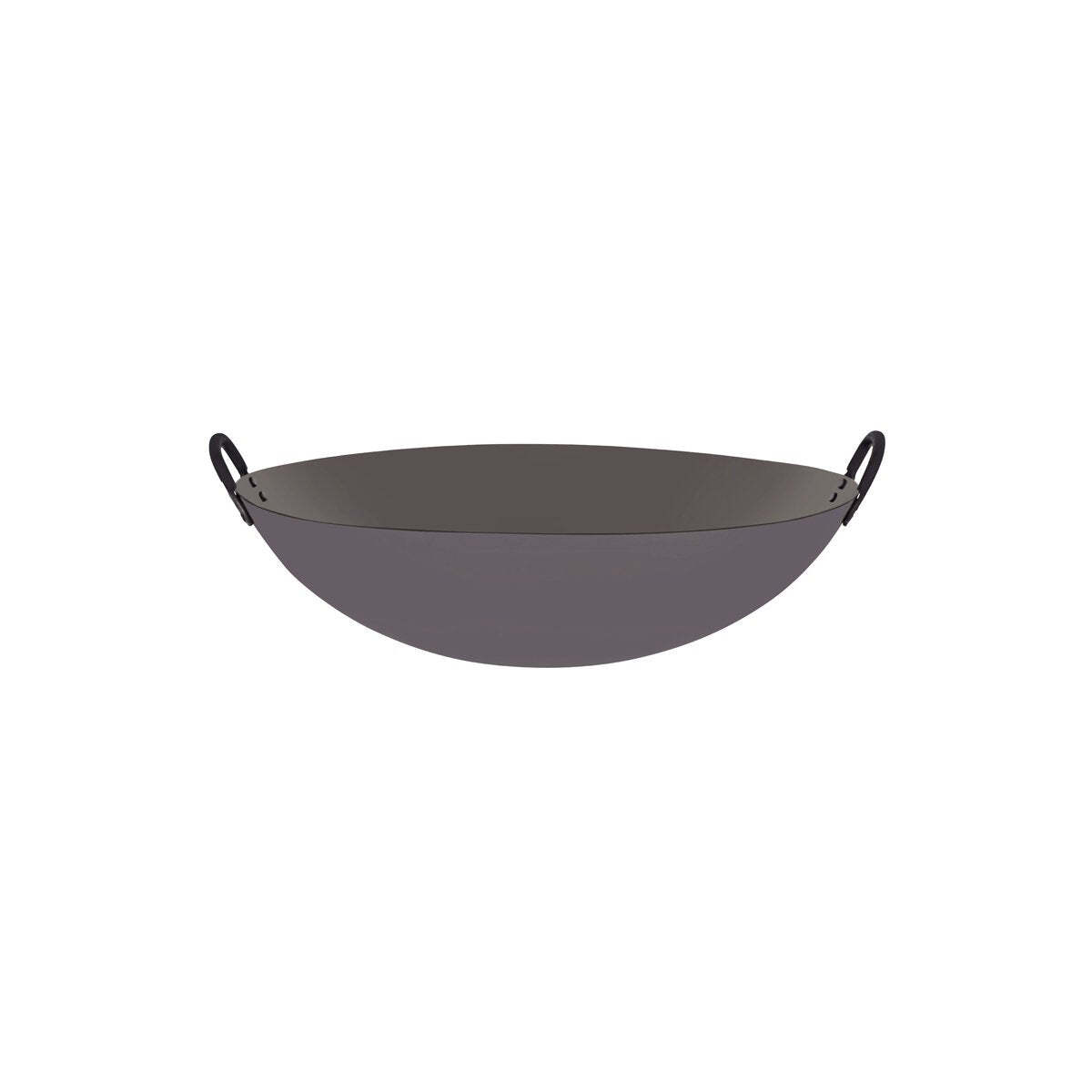 Chef Inox Wok Cast Iron W/Rnd Bottom & 2 Hdls 400mm/16"