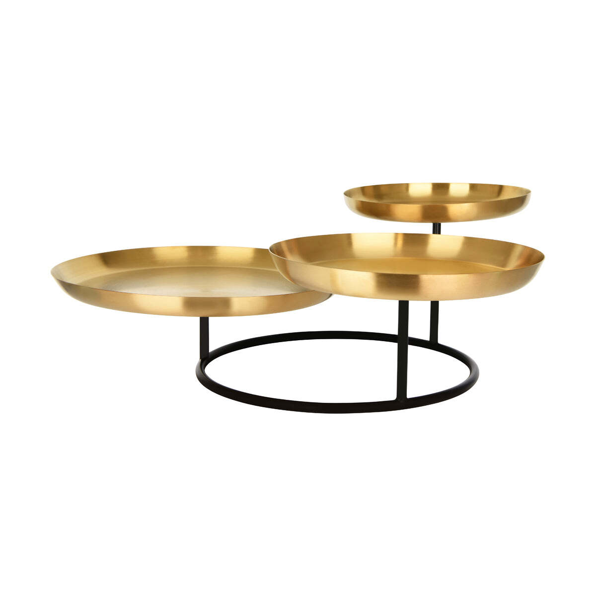 Chef Inox 3-Tier Plate Seafood Stand Brass/Iron 600x575x225M