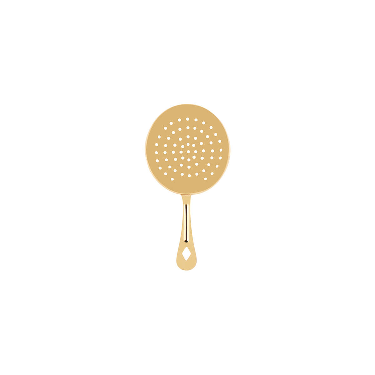 Chef Inox Ice Scoop/Round Julep Perf Gold Plated 80x160mm