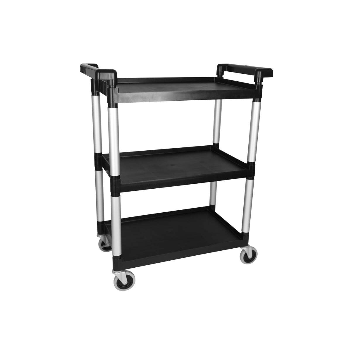 Unica Trolley-3 Tier Black 710x420x900mm