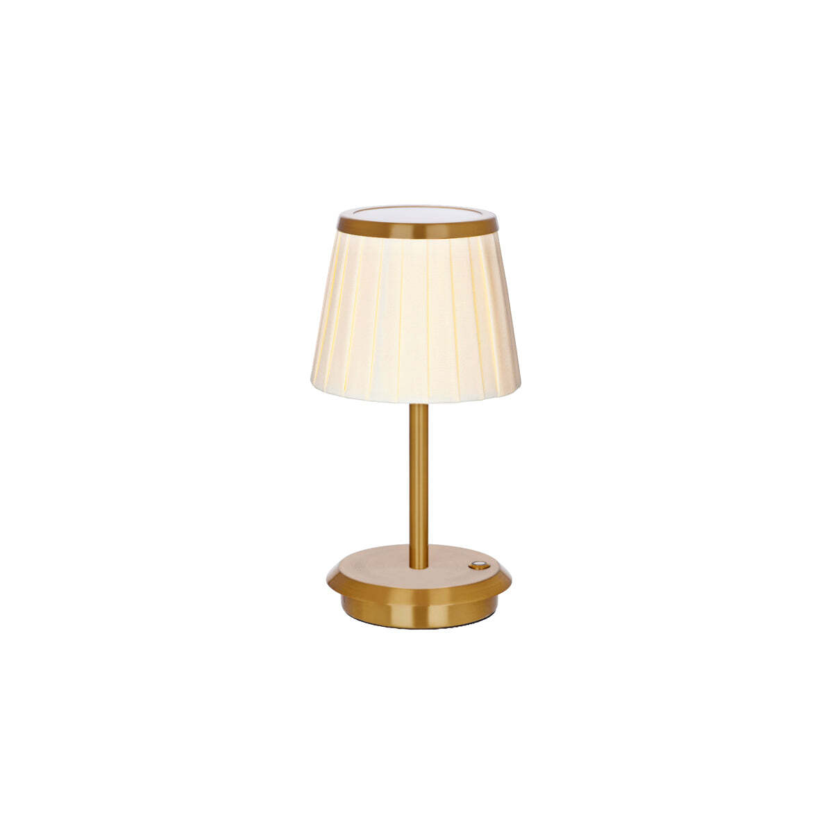 Tablekraft Adelaide Cordless Table Lamp Led 135x260mm Brass - tablekraft