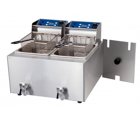 Birko Double Fryer 8L w Taps