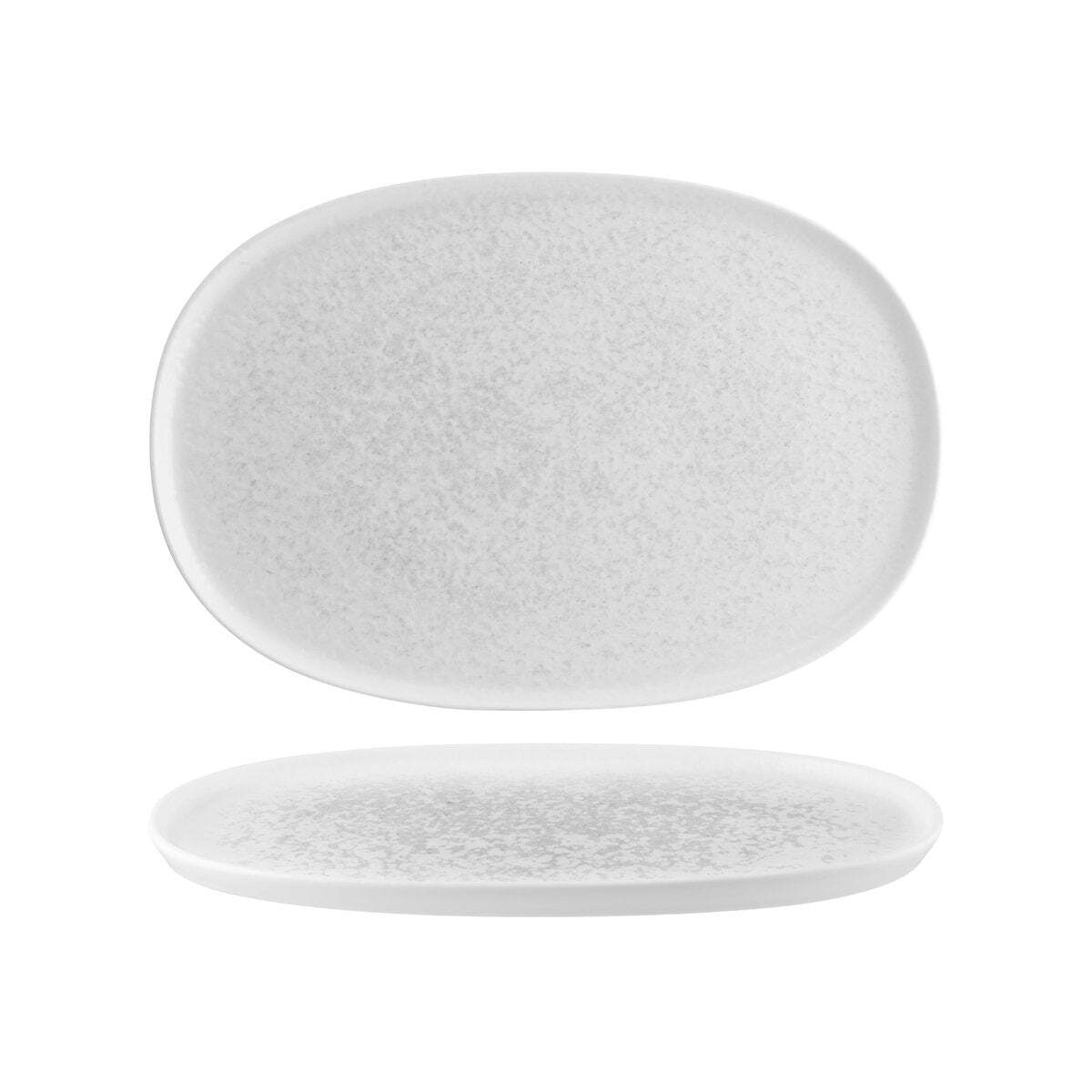 Bonna Lunar White Hygge Oval Platter 340x230x18mm 