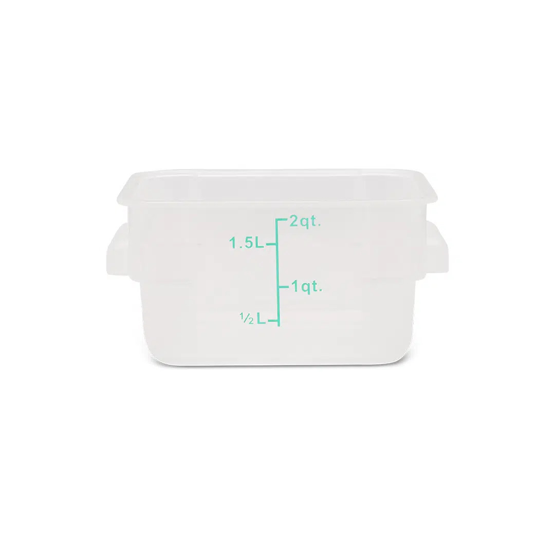 PP Square Storage Container 1.9Ltr Translucent -5 To 80C