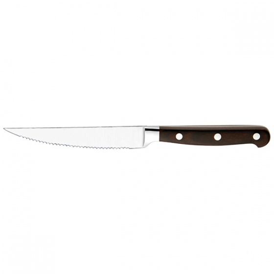 Steak Knife Point Tip-Brown Handle, 230mm