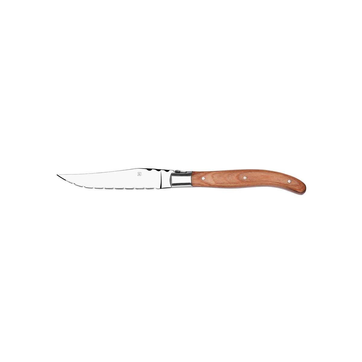 Tablekraft Paris Steak Knife Wood Pakawood Pointed Tip S/S