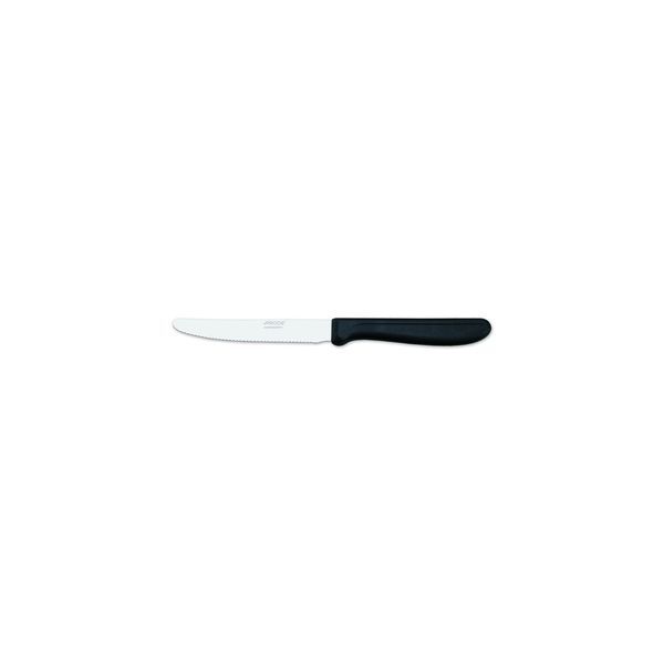 Paring/Steak Knife Black Handle-110mm | Serrated