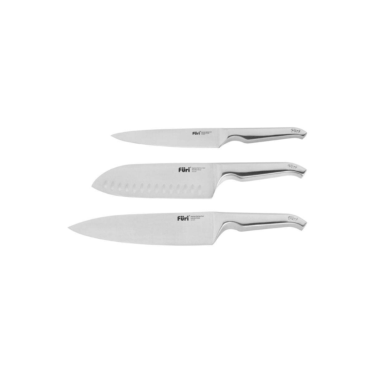 Furi-Acacia East/West 3pc Knife Set, 20/17/15cm