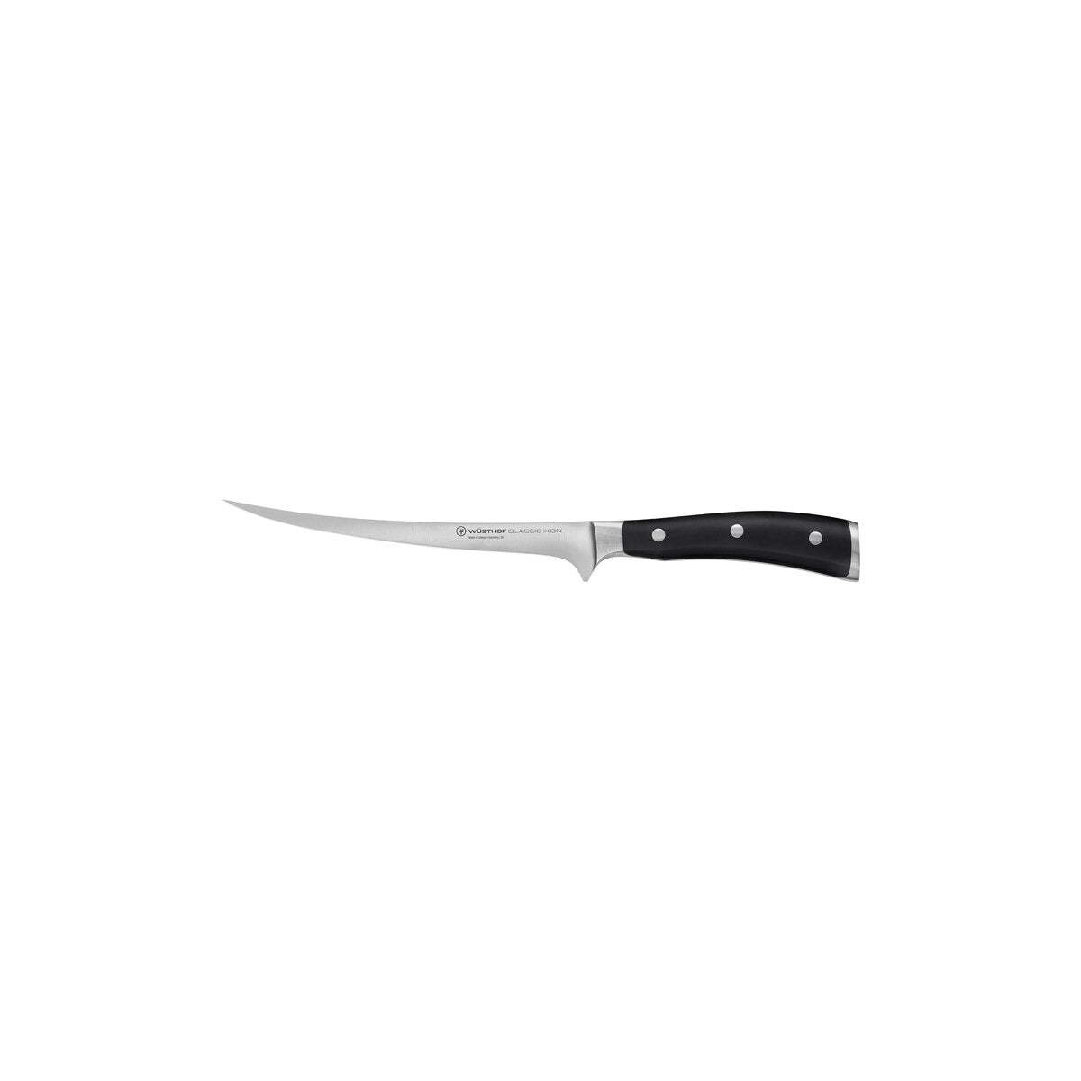 Wusthof Classic Ikon Black Fillet Knife 180mm 