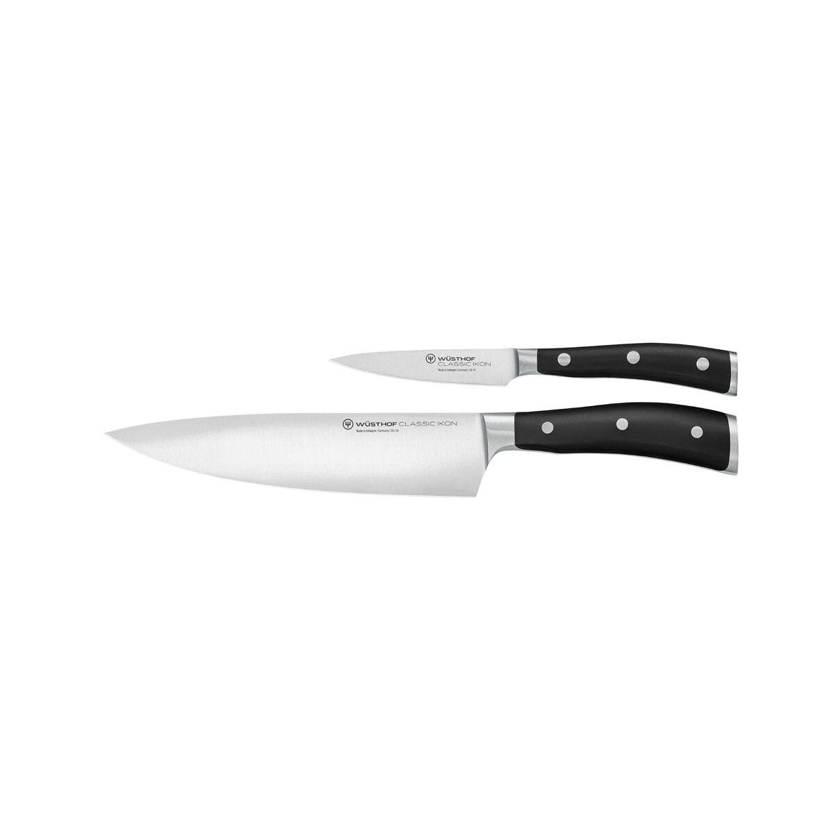 Wusthof Classic Ikon Black Knife Set 2 Piece 