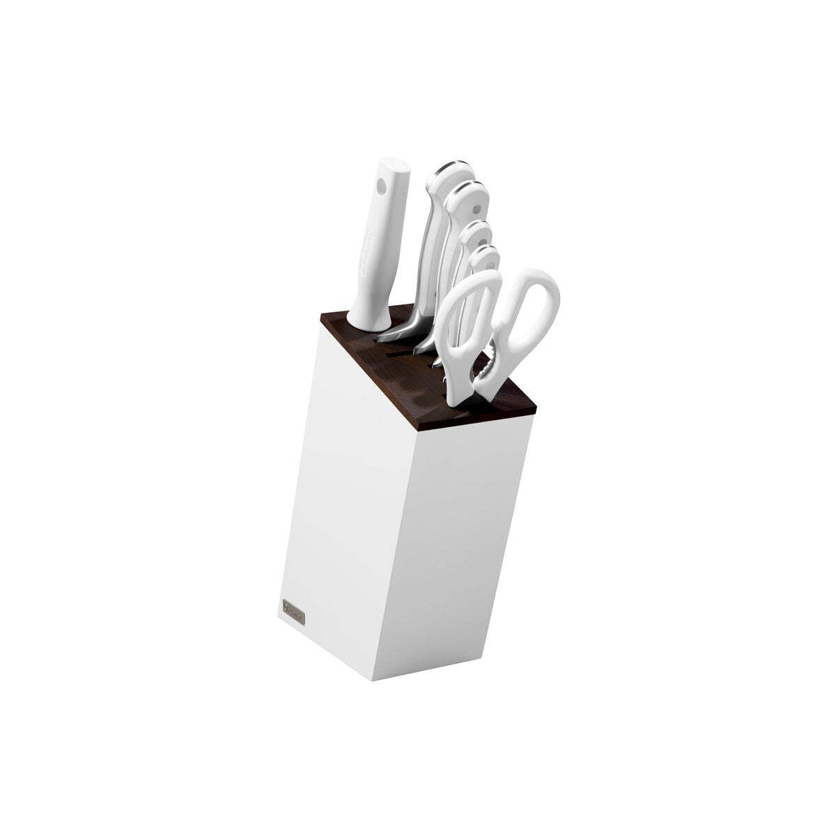 Wusthof Classic White Knife Block Set 7pc W/Bread 