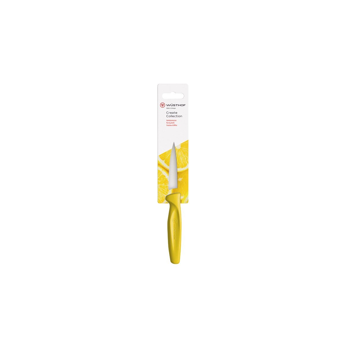 Wusthof Create Paring Knife 80mm Yellow  