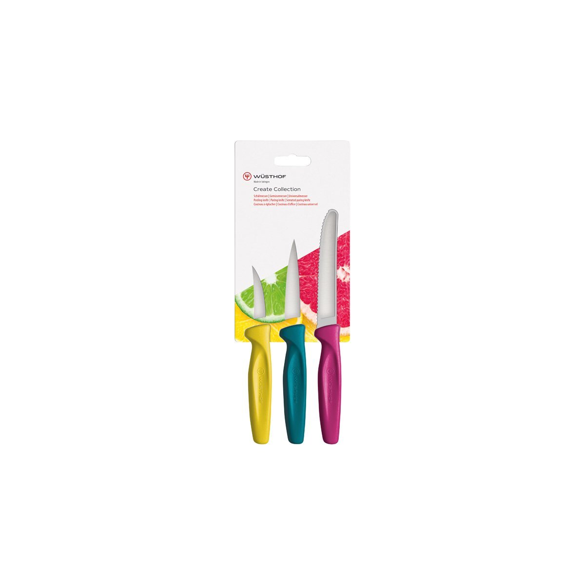 Wusthof Create Paring 3Pk Multi Coloured  