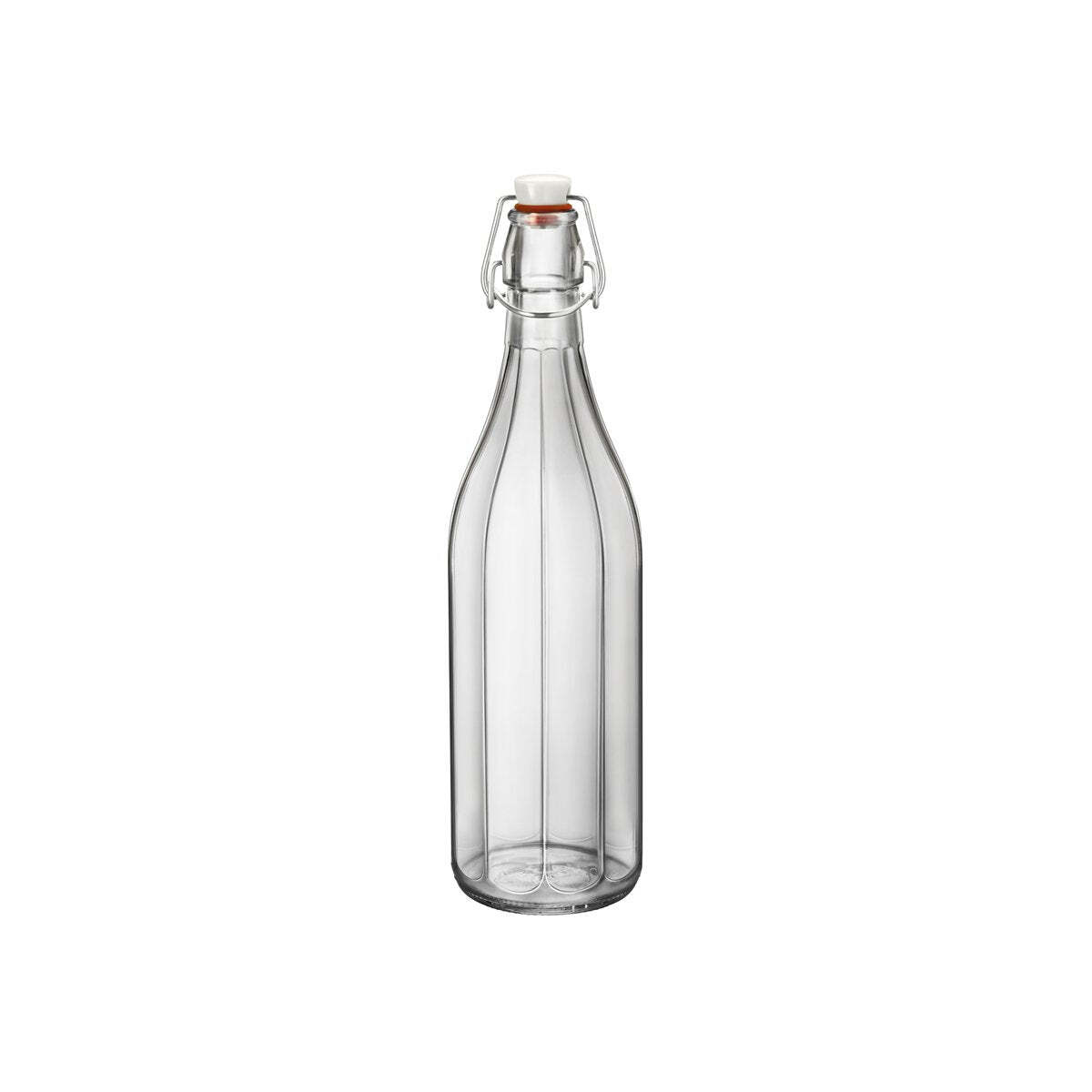 Moresca Clear Bottle w/ Flip Top, 1 Liter
