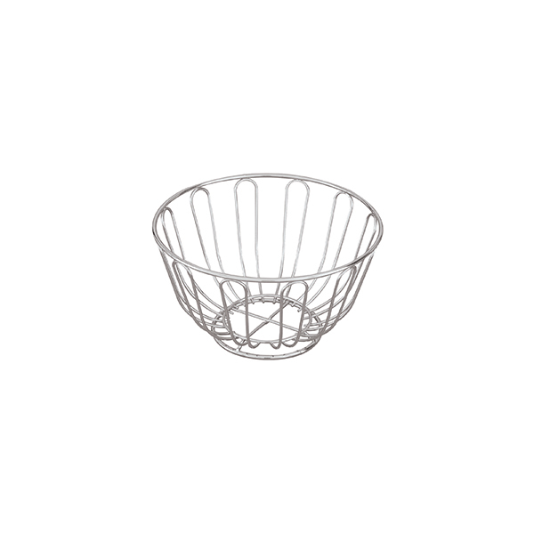 Bread Basket-Chrome | Round | 200X115mm