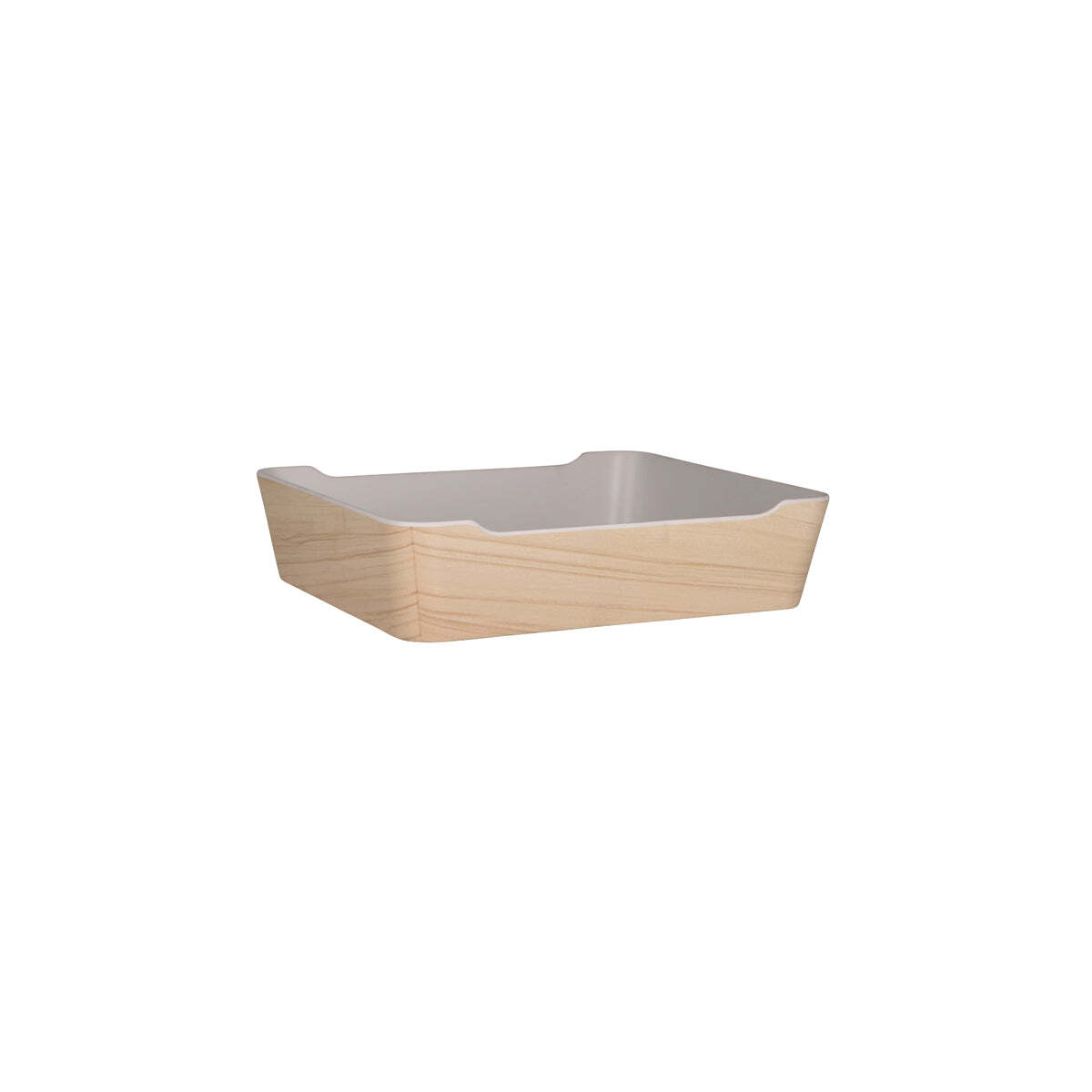 Zicco Melamine Bento Tray Box Whitewash/White 290x240x70mm