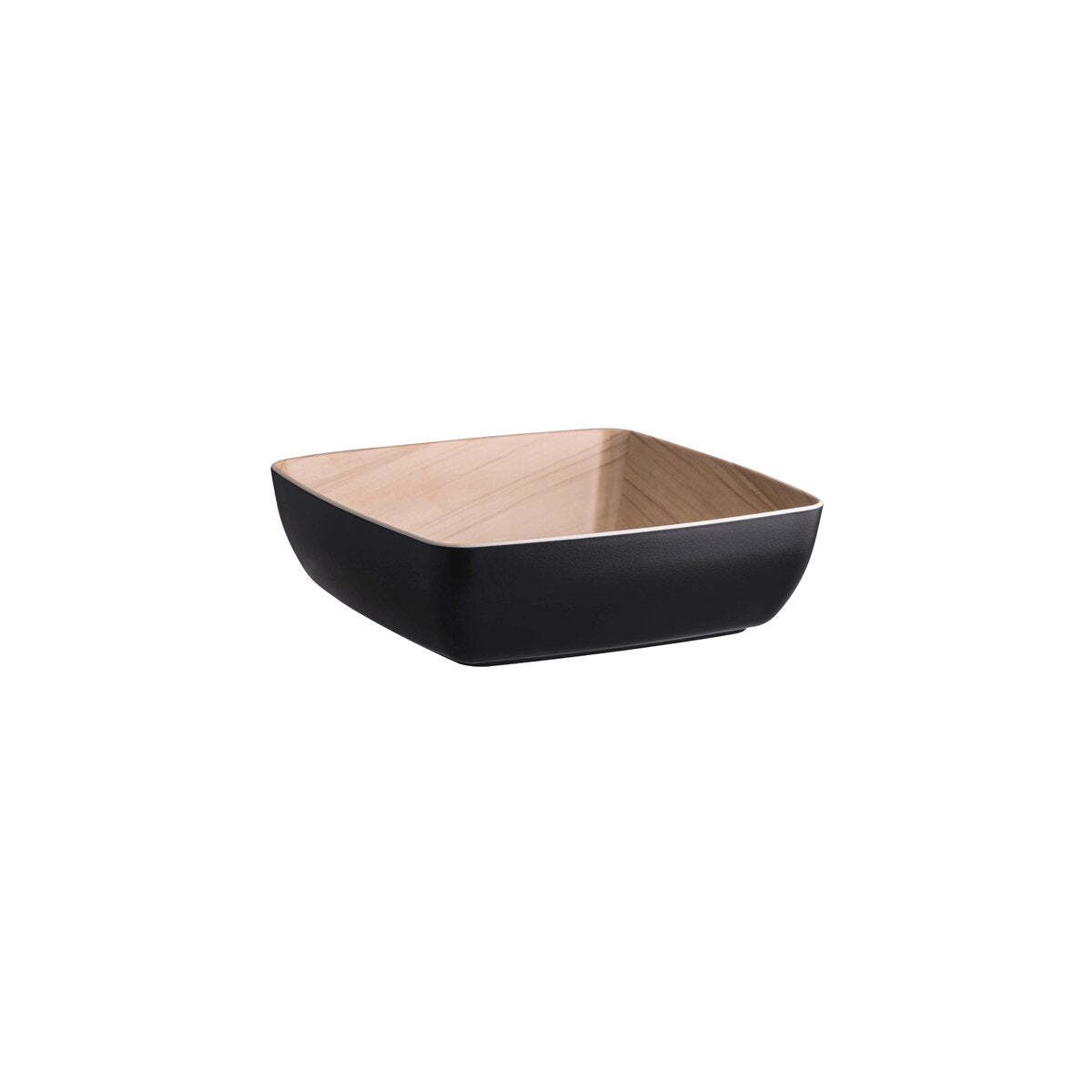 Zicco Melamine Echo Black/Birch Serving Bowl 250x250x75mm