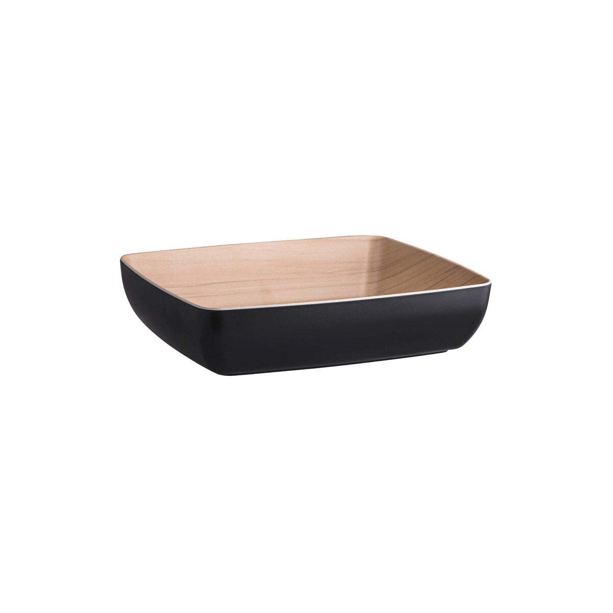 Zicco Melamine Echo Black/Birch Bowl GN 1/2 325x265x75mm