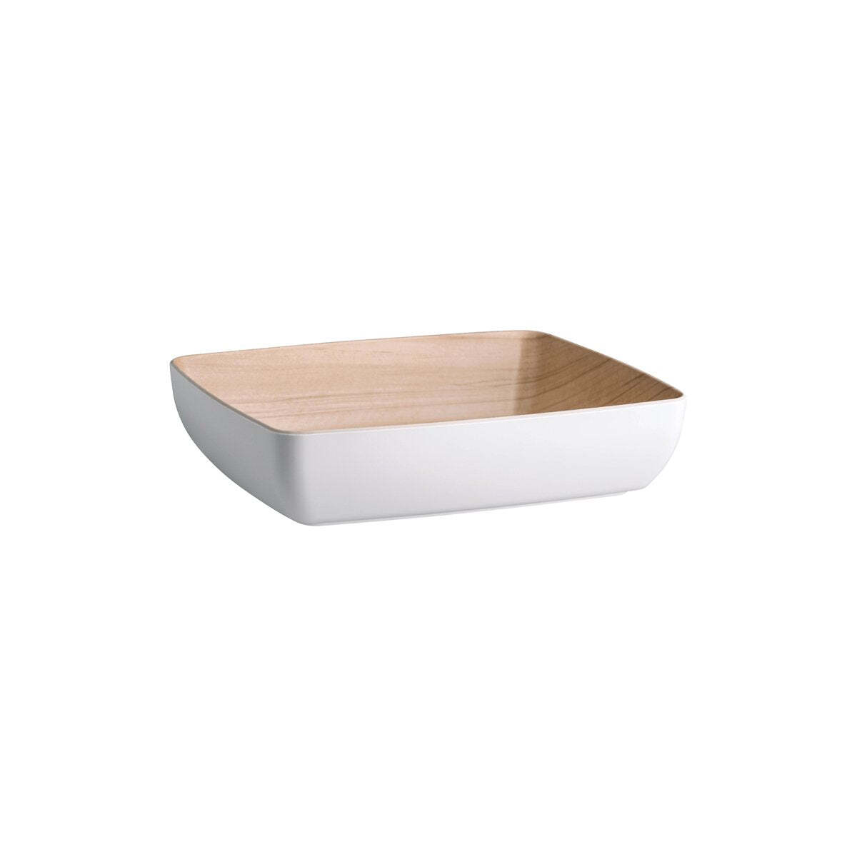 Zicco Melamine Echo White/Birch Bowl GN 1/2 325x265x75mm