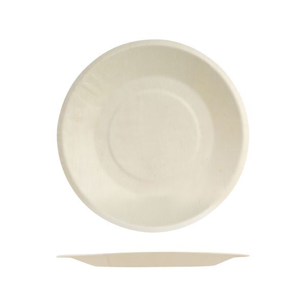 Round Plate Wide Rim-220mm Ø | 10Pcs/Pack