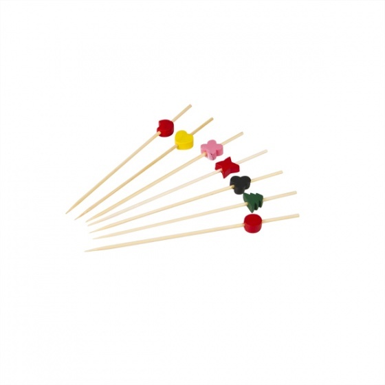 Bamboo Skewer-Assorted Design | 120mm | 100Pcs/Pack 