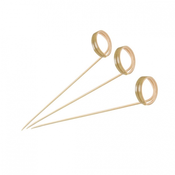 Bamboo Skewer-Twist Ends| 120mm | 100Pcs/Pack 