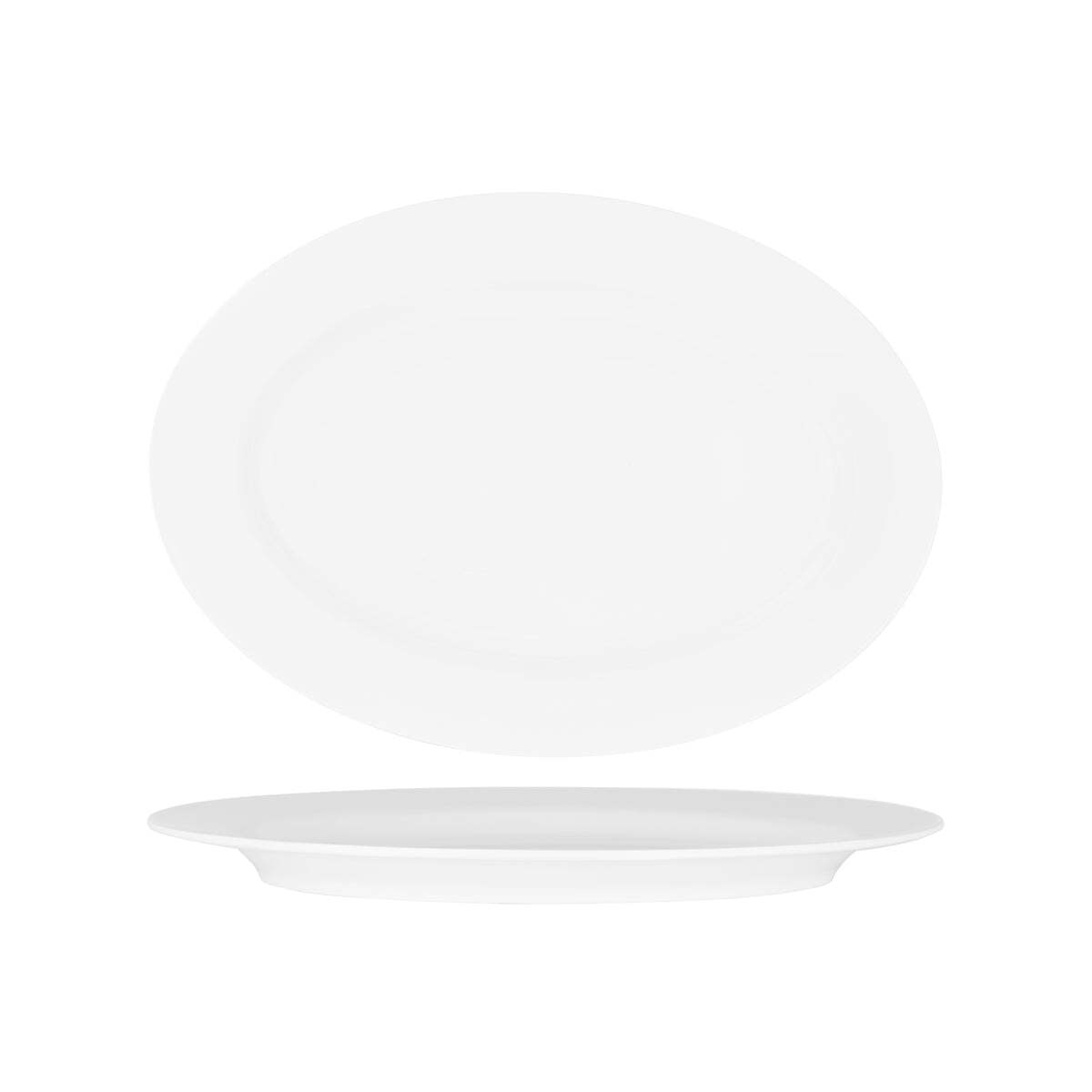 Superware Oval Platter 360mm Rimmed White 