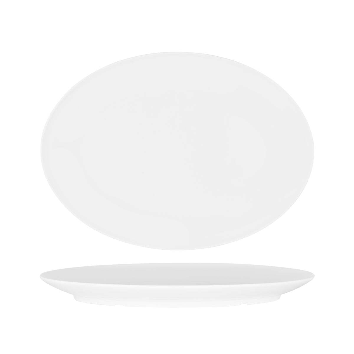 Superware Oval Platter 410mm Coupe White 