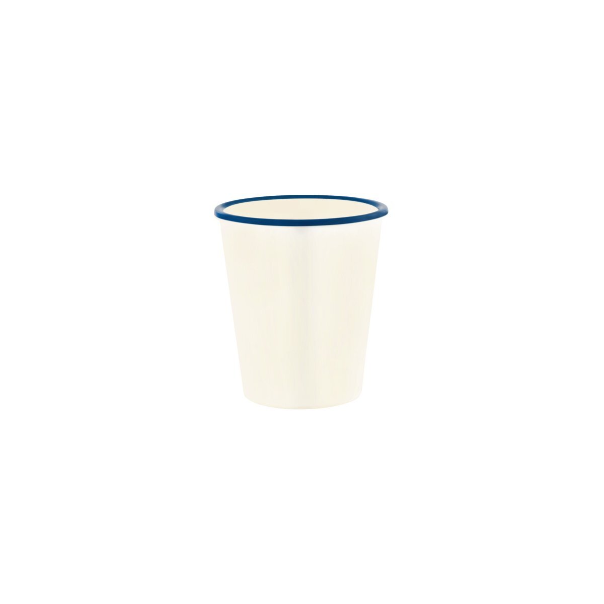 Jab Vintage Cream/Blue Rim Enamel Look Tumbler 80x90mm