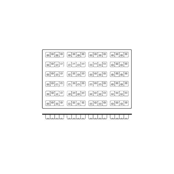 Silicon Mould-Kubriqub, 24-Cup, Cup Size: 118X30X32mm/103ml