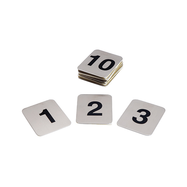 Adhesive Table Numbers-S/S | Set 1-10