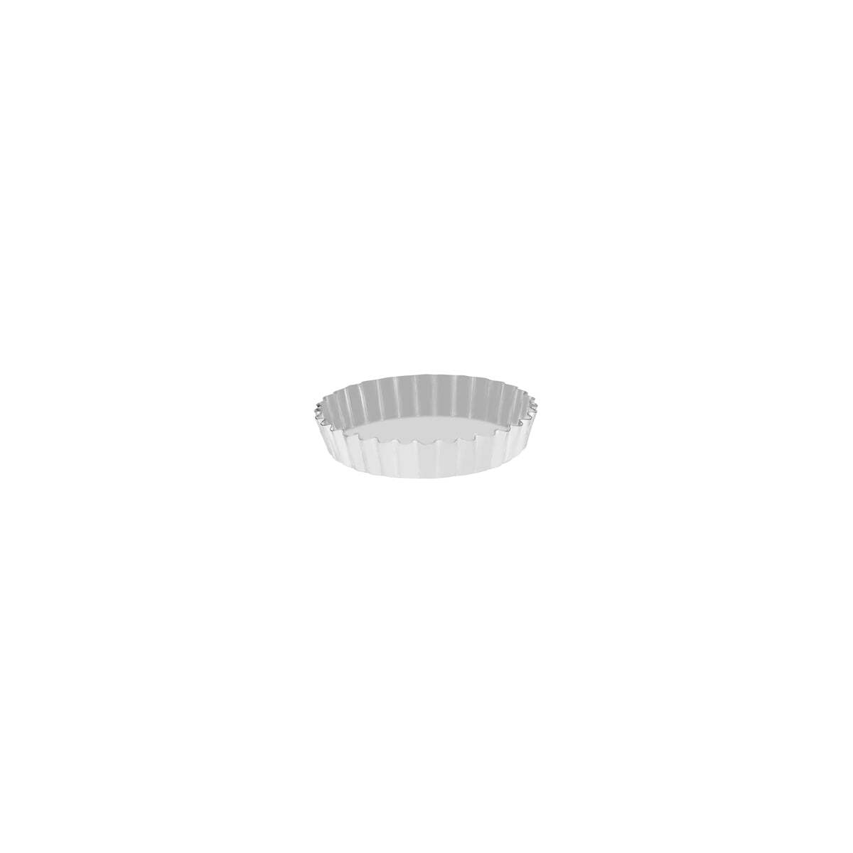 Tart Mould-Round Fluted 95x18mm Fixed Base