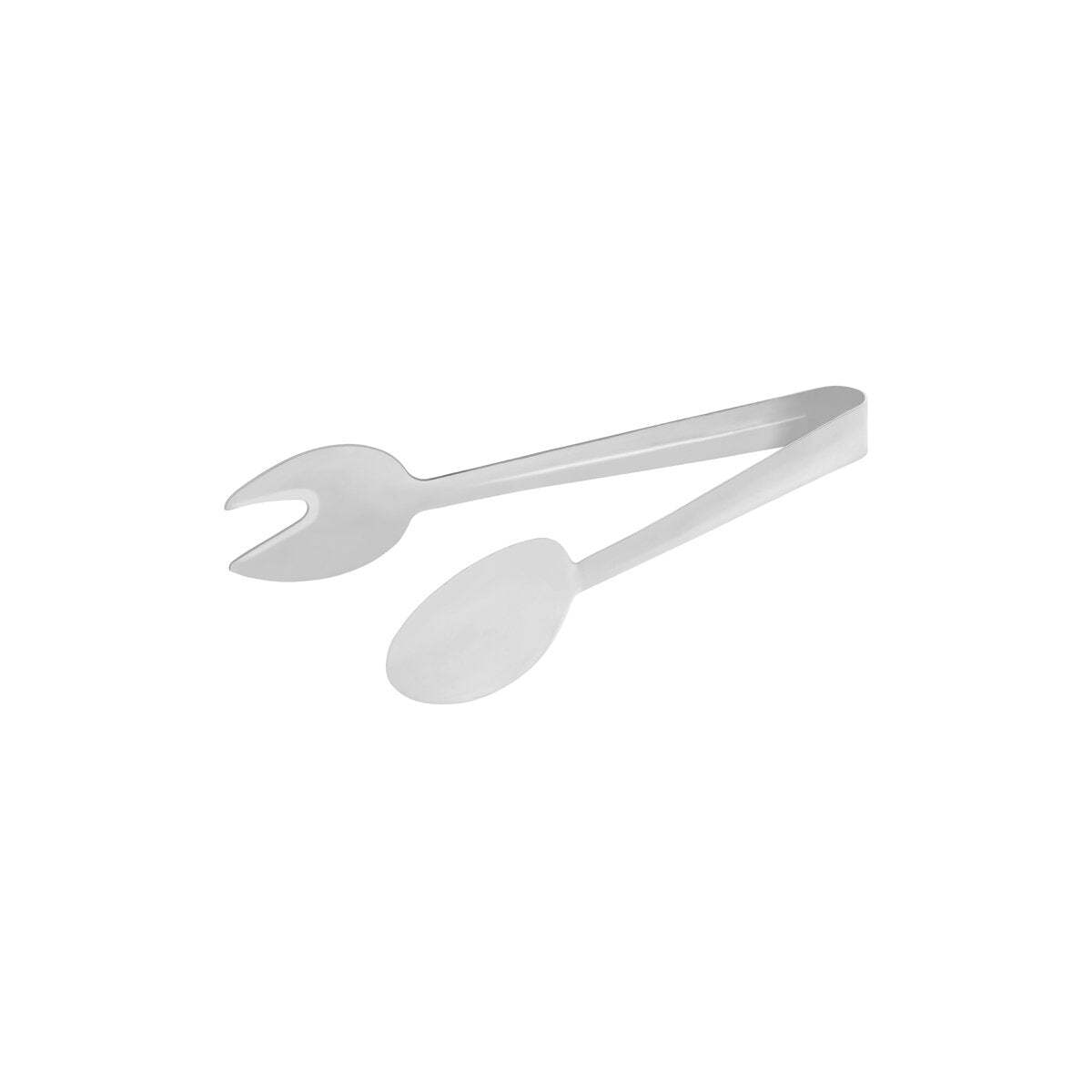 Chef Inox Round Spoon/Fork Tong 1pc S/S 230mm