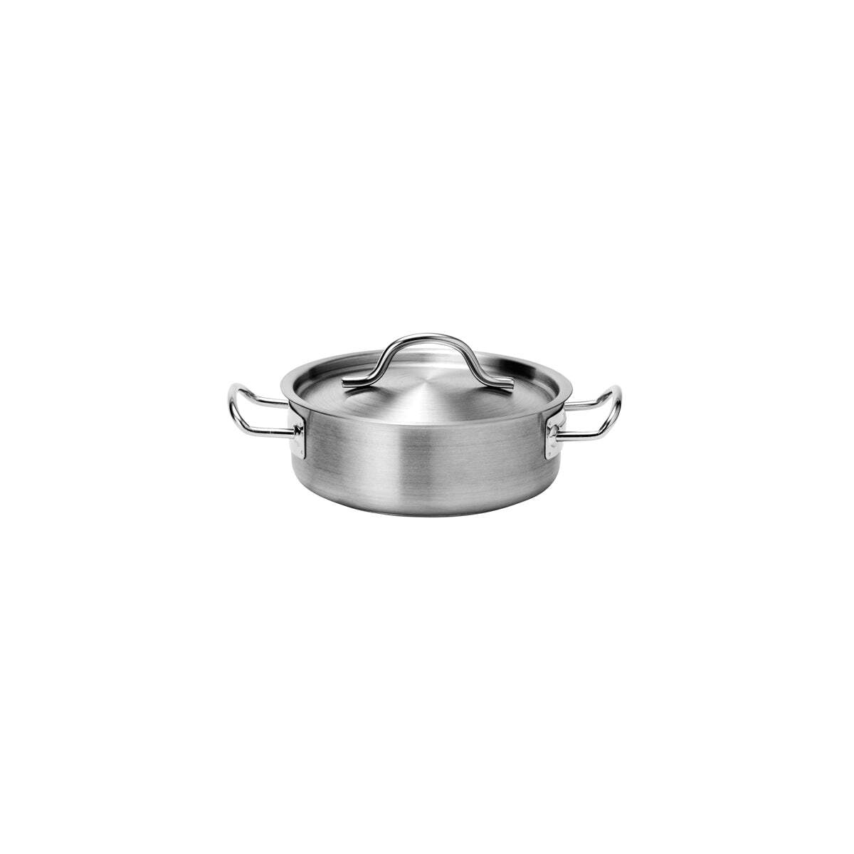 Force Low Casserole W/Lid 180X65mm Sstri-Ply 1.6Lt