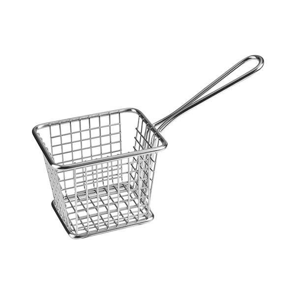 Service Basket Rect.-S/S, 94X78X78mm | 207mm Overall