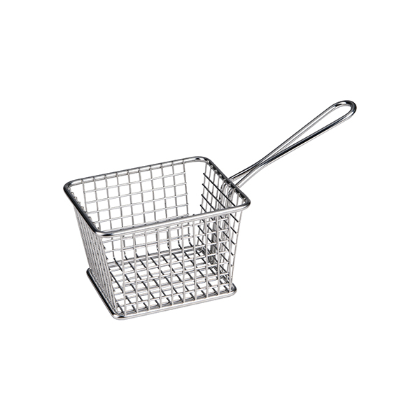 Service Basket Rect.-S/S, 118X98X78mm | 225mm Overall