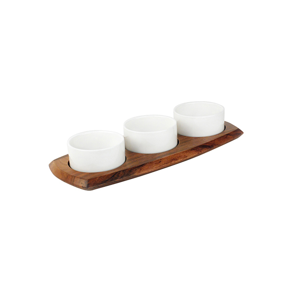 Relish Set-W/3 Dishes | 338X144mm 