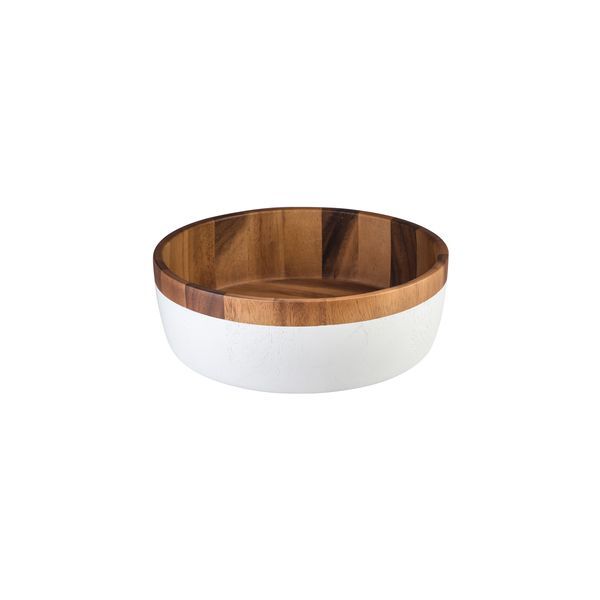  Round Bowl-White Base | 300mm Ø | 100mm H