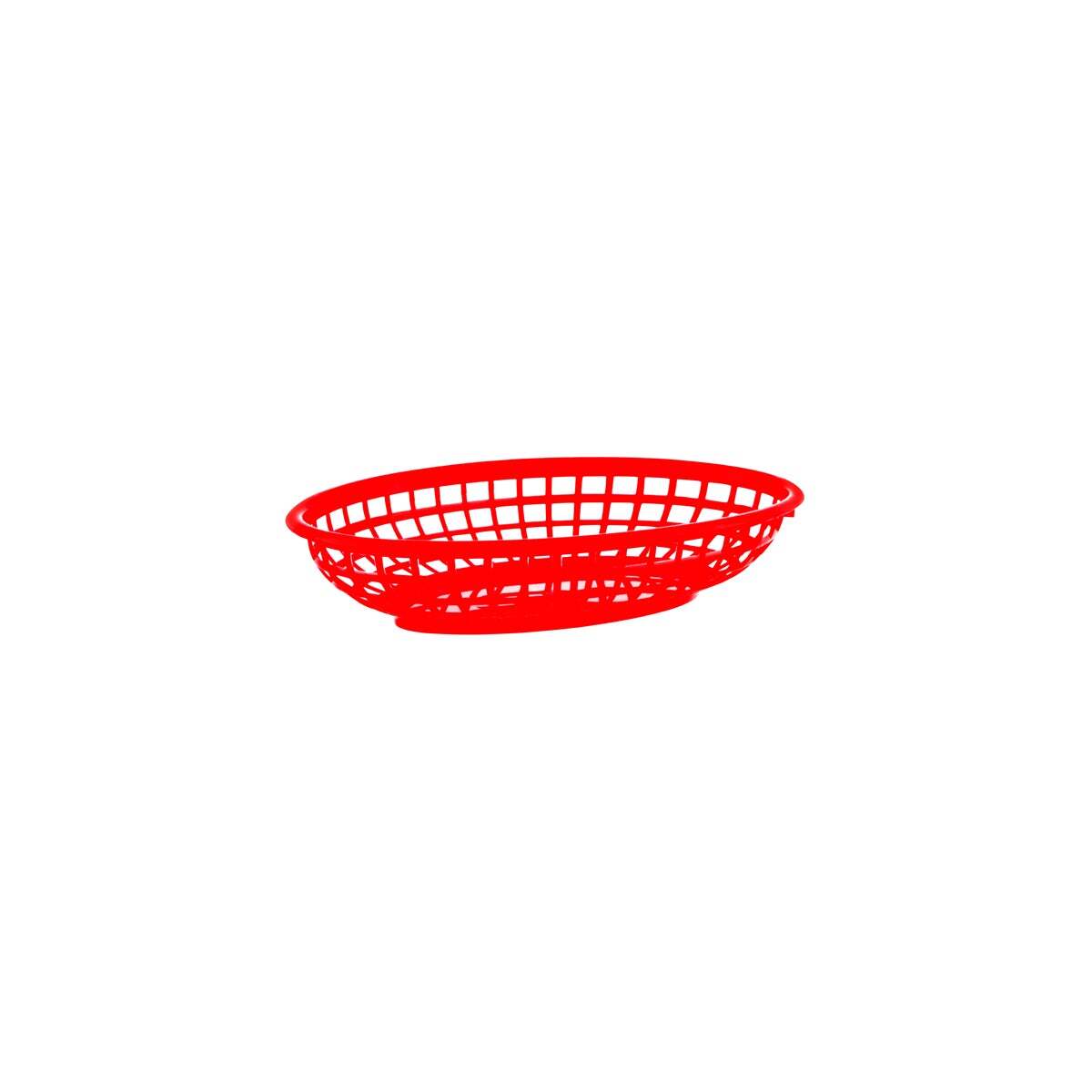 Chef Inox Coney Is Plastic Oval Basket 240x150x50mm Red