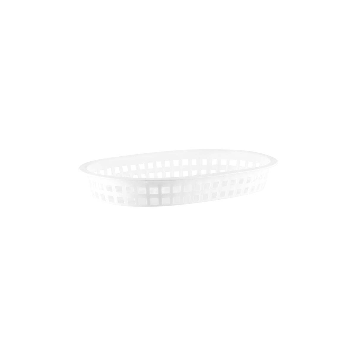 Chef Inox Coney Is Plastic Rect Basket 270x180x40mm Whi