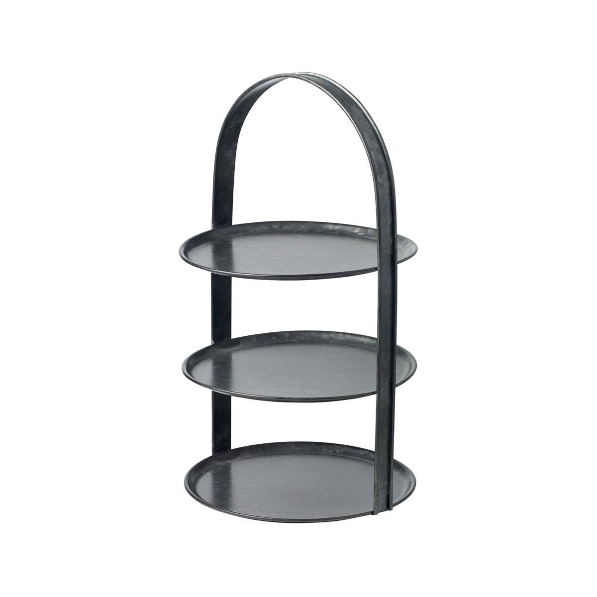 Chef Inox Coney Is Galv Blk Tea Stand 3-Tier Fixed 310x510mm