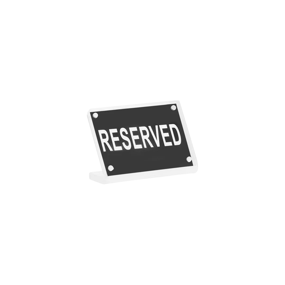 Buffet Sign- Acrylic W/S/S Magnet Plate "Reserved"