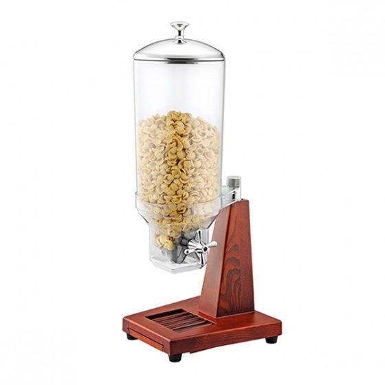 Cereal Dispenser-Single | Wood Base | 7.0Lt