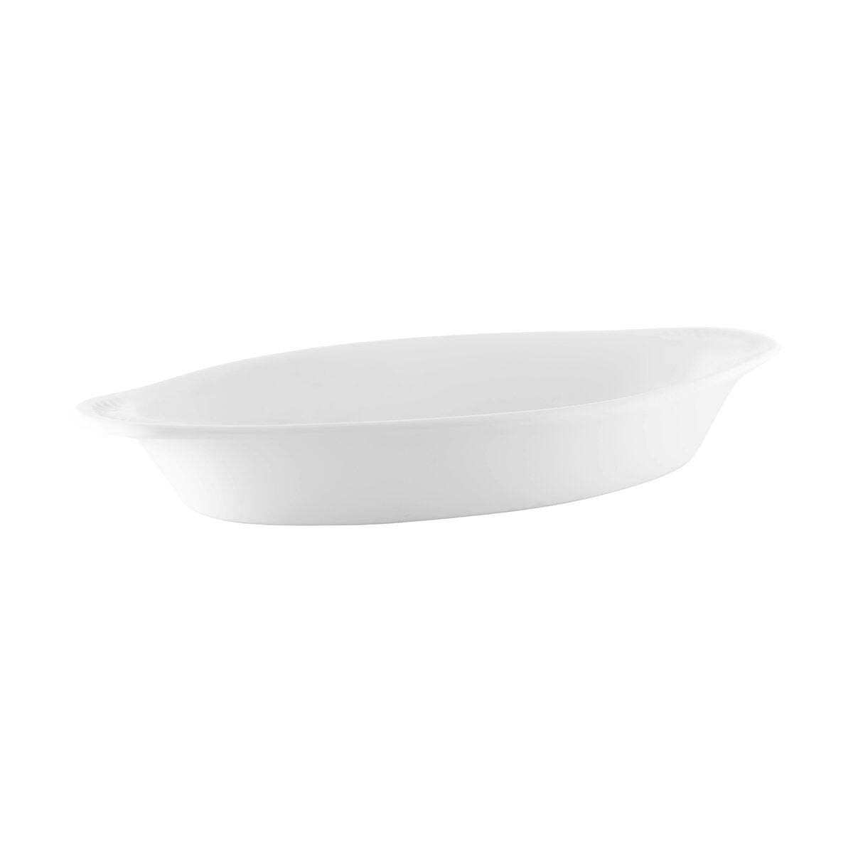 Vitroceram Oval Gratin Dish-295x155x/570ml White