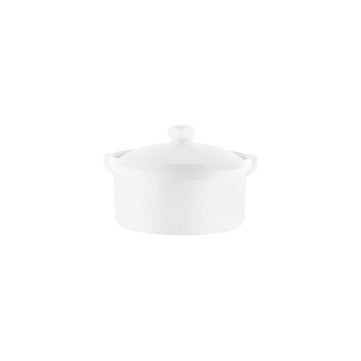 Vitroceram Casserole-Round With Cover 500ml White