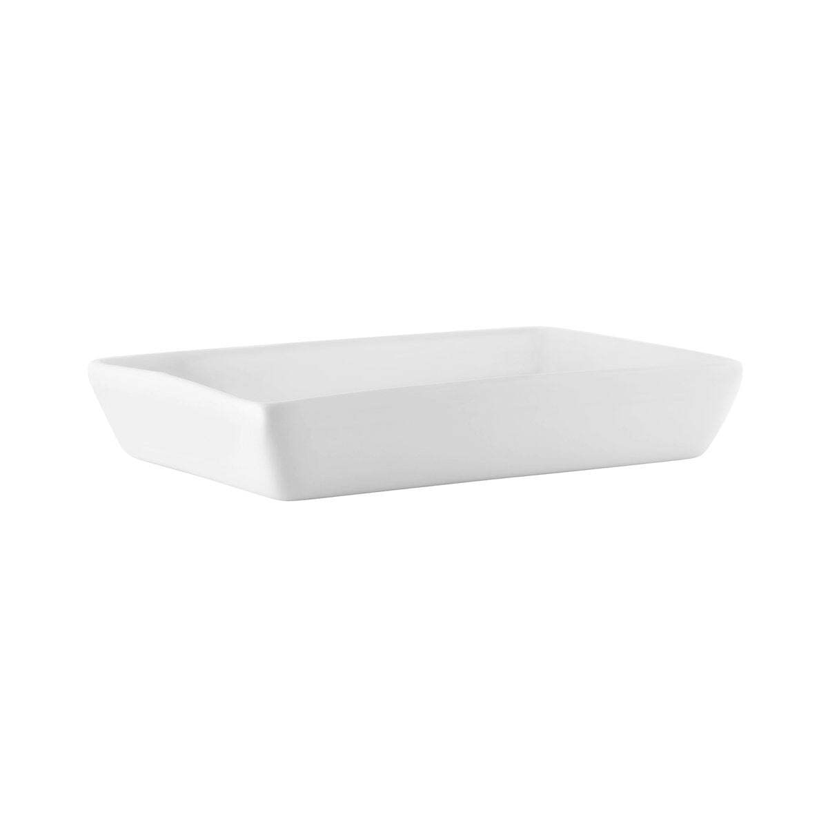 Rectangular Baker-265x170x45mm/1.3Lt White "Vitroceram"